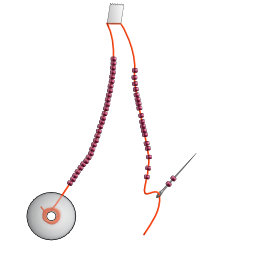 Beaded kumihimo instructions